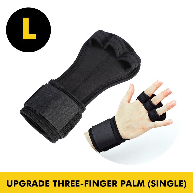Maxairms 1 st sport tyngdlyftningshandskar silikon anti-halk träning gymnastik grepp hand handflatan skydd halvfinger handske: 3 fingrar