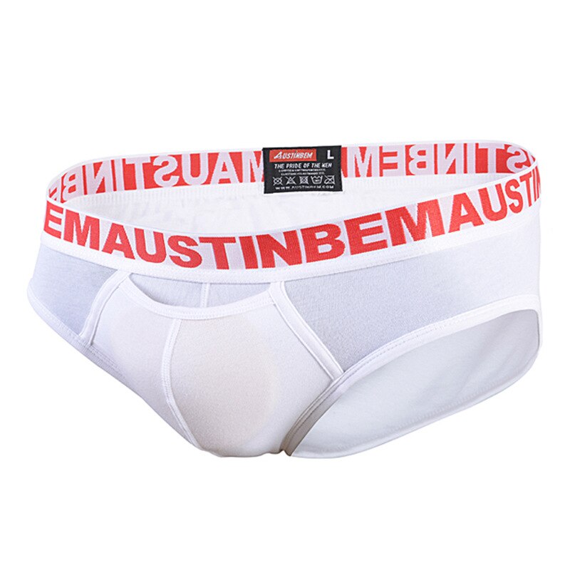 Brand AUSTINBEM Cotton Men solid Underwear solid Briefs Men cuecas Soft Underpants Men Panties: 2 / S