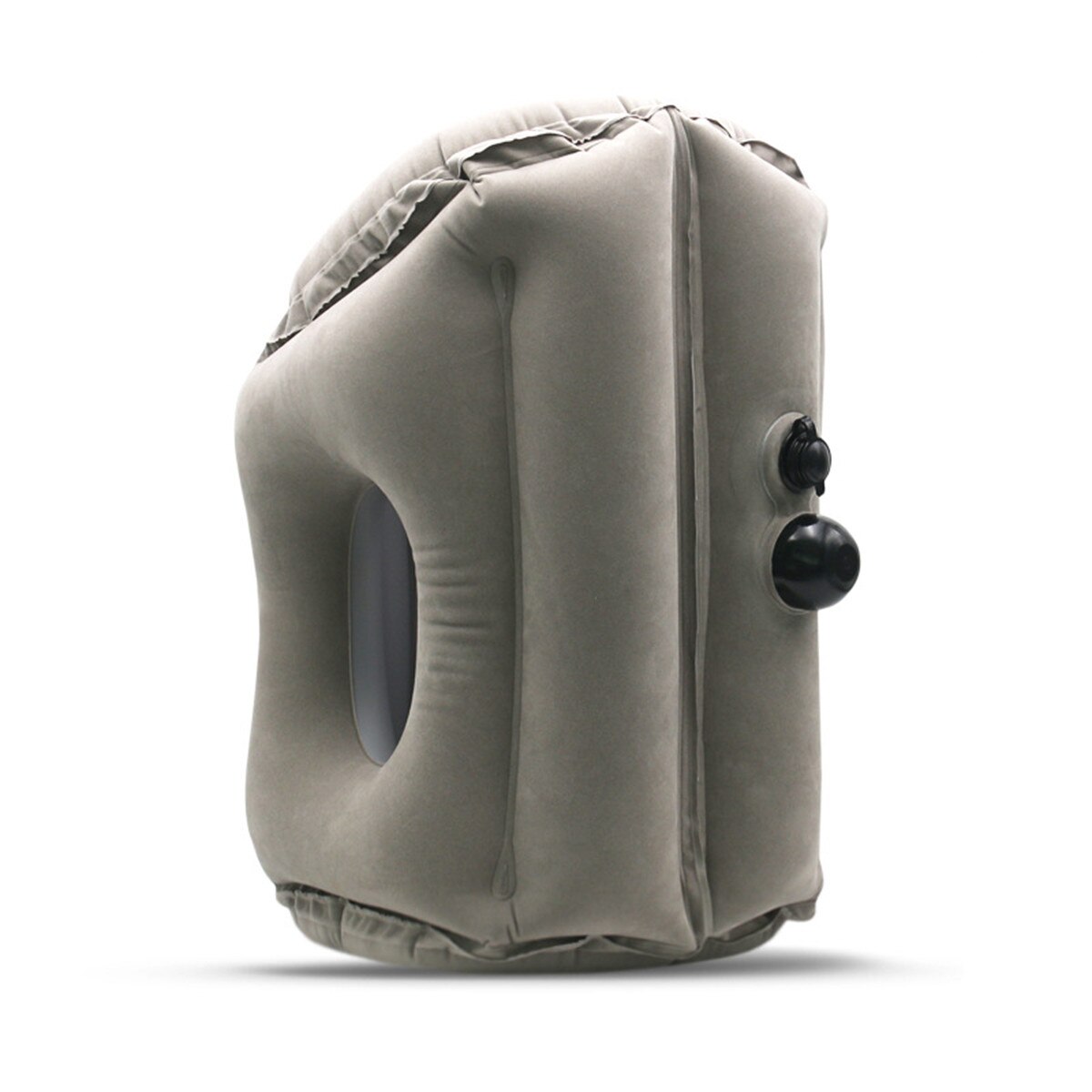 Inflatable Travel Sleeping Bag Portable Cushion Neck Pillow for Men Women Outdoor Airplane Flight Train Sleeping Easy S/M: gray / S