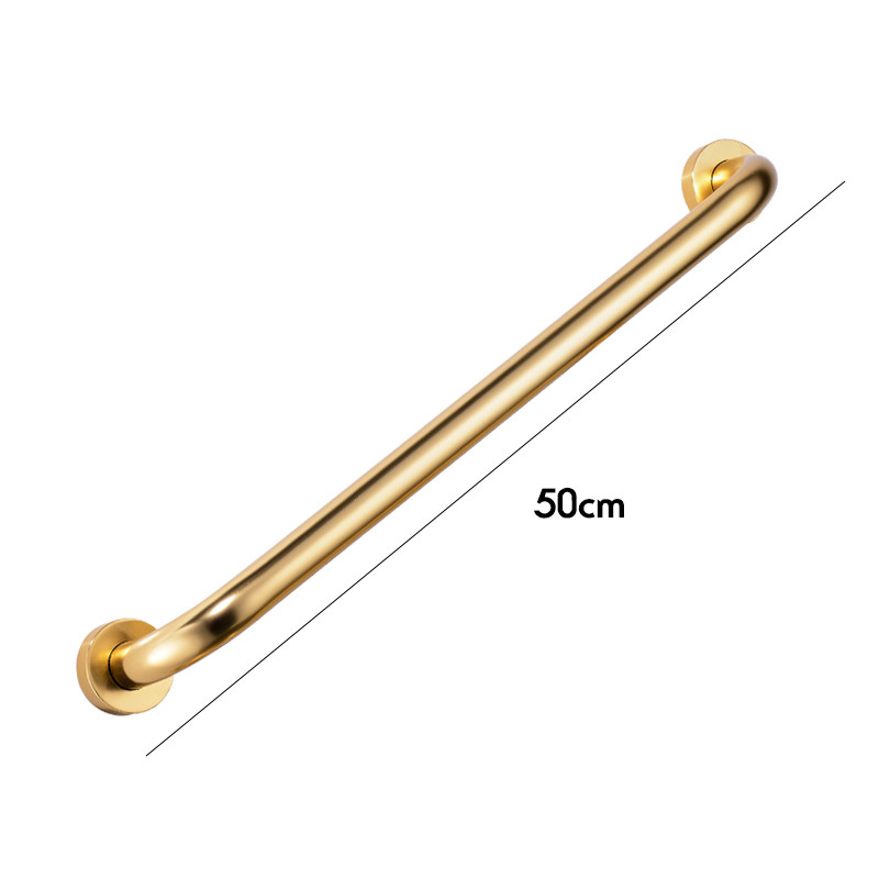 Grab Bars Ruimte Aluminium 30/40/50 Cm Badkamer Bad Leuning Grab Wc Douche Baden Rechte Veiligheid Ondersteuning Handvat Handdoek rack: Gold -50cm