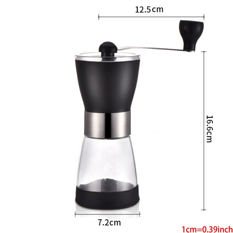 Ruostumattomasta teräksestä käsikäyttöinen kahvinkeitin mylly kannettava papumyllyt liukumattomat laitteet kotitalouksien keittiön kahvinkeittoon