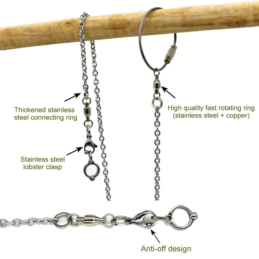 Papegaai Rvs Voet Ring Ketting Opening Activiteit Ring Enkel Voet Stand Enkelband Outdoor Vogel Vliegende Training Accessoires