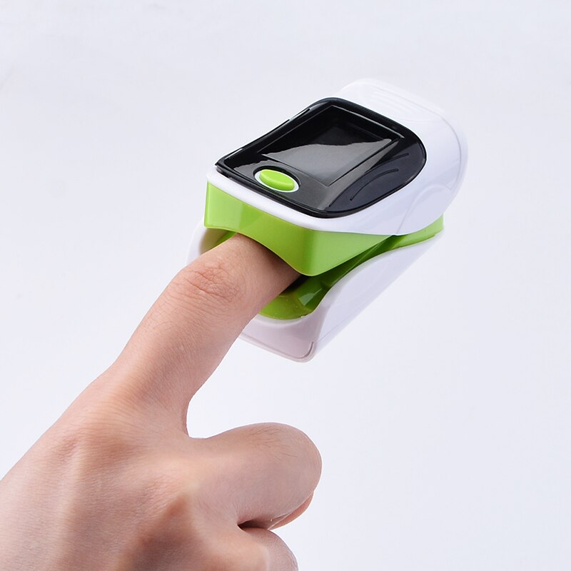 Oled pulsoximeter spo 2 blod ilt finger oximeter måling fingerspids pulsmåler bærbart sundhedspleje familie udstyr