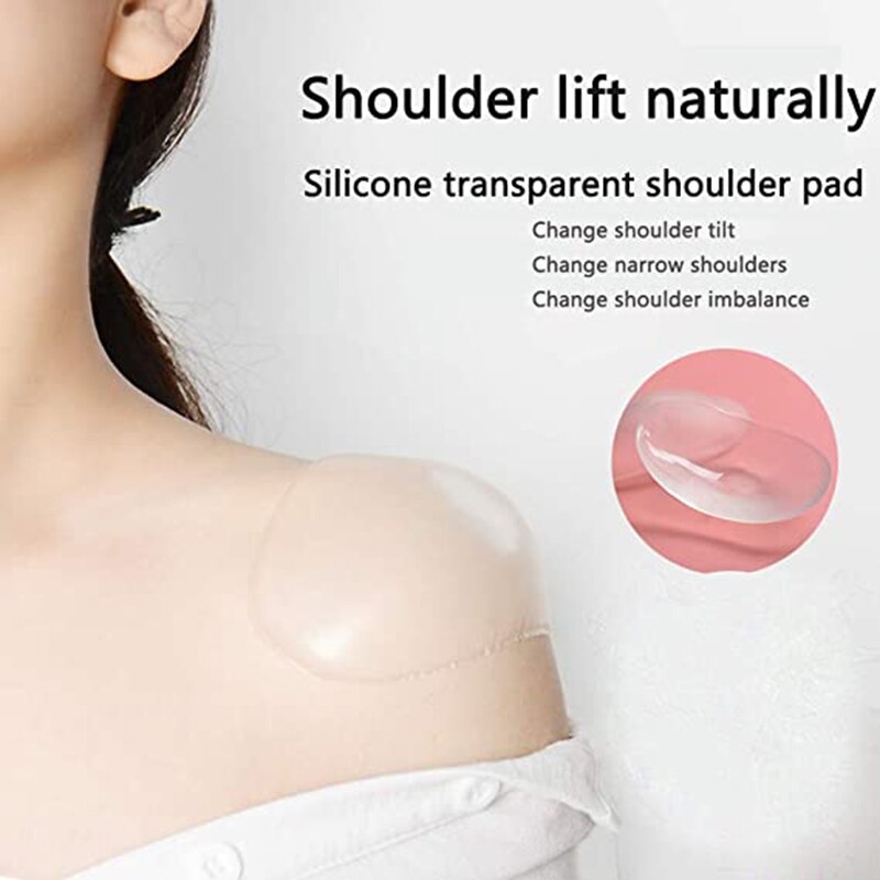 1 Pairs Schouder Pads Siliconen Schouder Push-Up Pads Adhesive Schouder Enhancer Voor Vrouw Man Diy Kledingstuk Accessoires