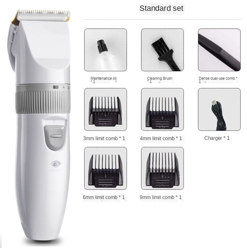 Machine Winkel Clipper Kapper Trimmer Voor Kortharige Mannen Tondeuse Baard Trimmer Professionele Elektrische Scheerapparaat Haar Snijden kapper baardtrimmer tondeuse haar cutting machine barber tools kappers: white