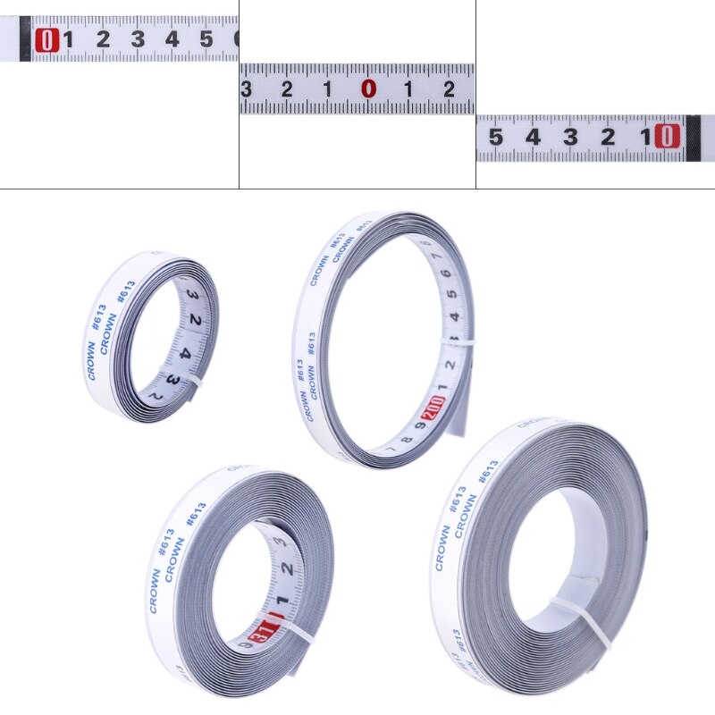 Stainless Steel Miter Track Tape Measure Self Adhesive Metric Scale Ruler T-track Router Table Saw Woodworking Tool