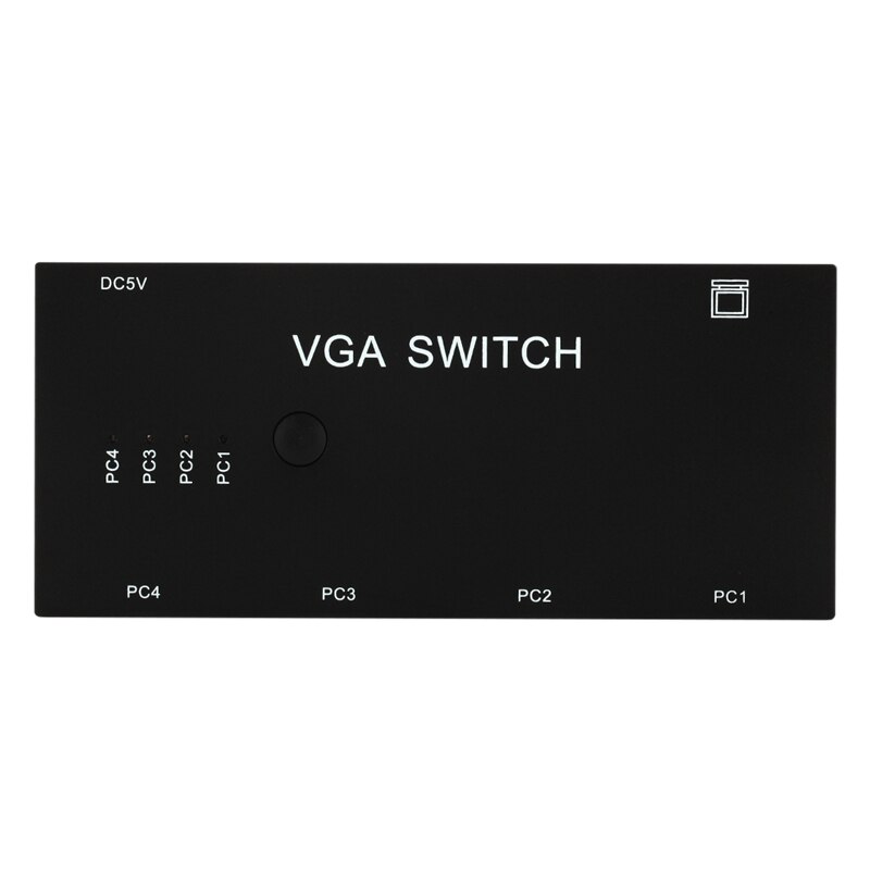 4 port VGA manual sharing switch box Switch Box Selector Adapter 4 Port VGA Manual Sharing Selector Switch Switcher Box