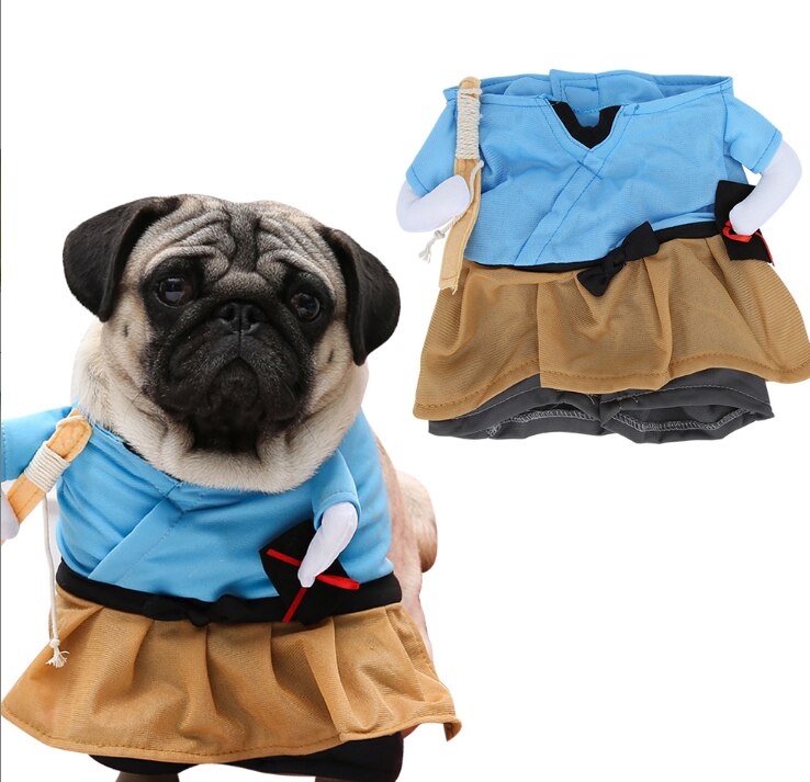 Funny Cat Clothes Pirate Suit Clothes for Cat Costume Clothing Corsair Halloween Pet Clothes Dressing Up Cat Party Costume Suit