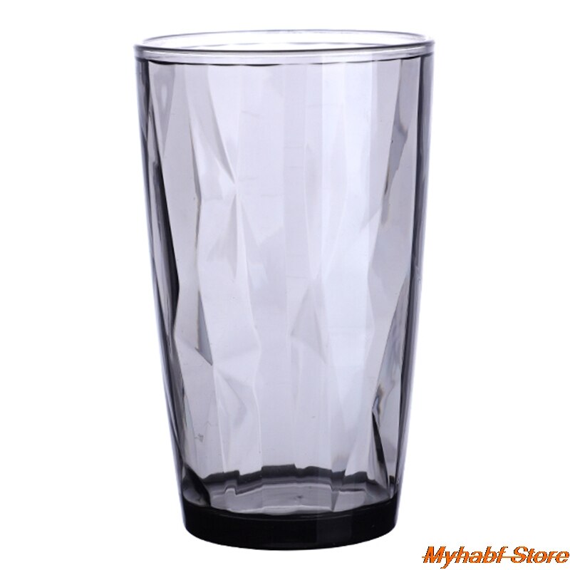 Gobelets en acrylique Transparent, 1 pièce, pour boire du thé, de l'eau, du jus de lait, verres à vin, Bar de cuisine, verres à boisson,: GY