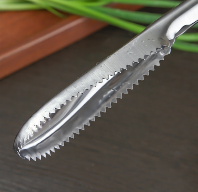Détartreur de brosse, Gadget de cuisine, dissolvant la peau de poisson en acier inoxydable, détartrant les écailles de poisson, fruits de mer