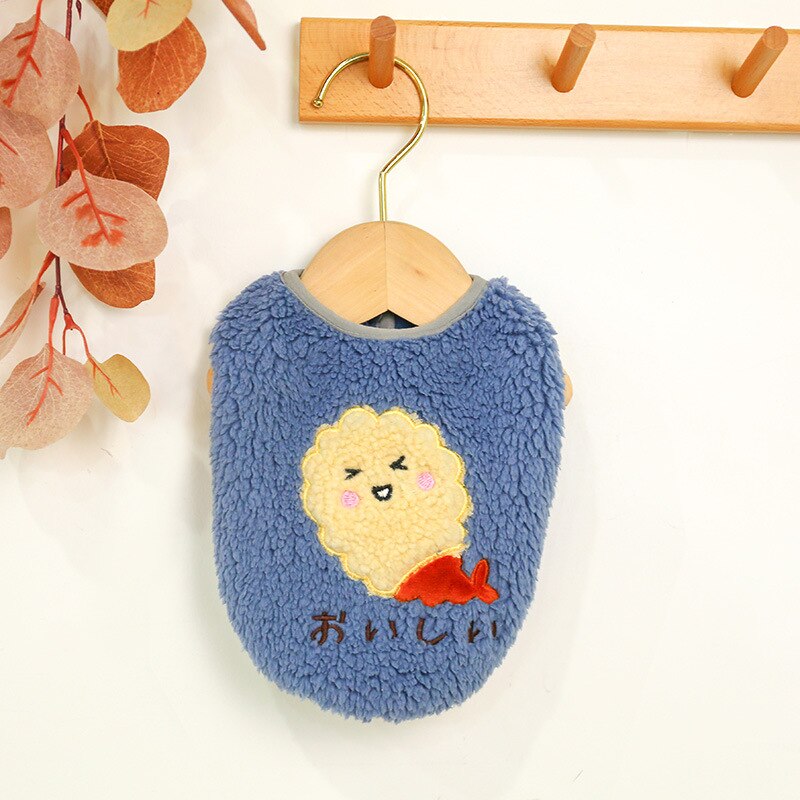 Dog Clothes Puppy Outfit Fleece Chihuahua Pet Clothes For Small Dogs Costume Soft Pets Clothing Ropa Perro Pets Clothing: Blue / S