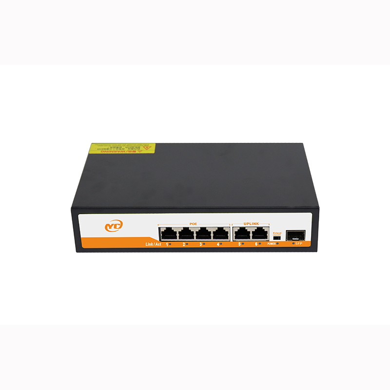 Nuovo switch Ethernet Gigabit POE RJ45 a 7 porte SFP con plug and play non gestito 802.3af/at uplink, per telecamera IP/NVR