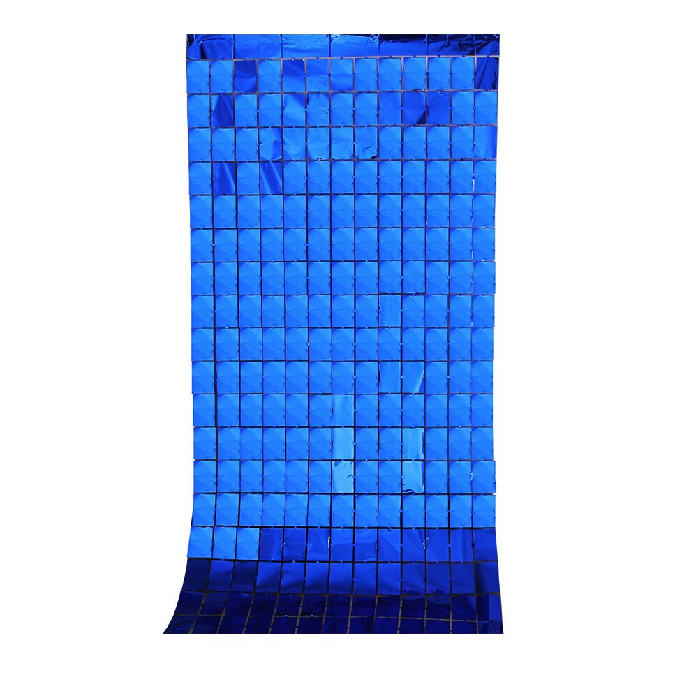 Rose Gold Curtain Background Birthday Party Decor Shimmer Wall Backdrop Curtain Baby Shower Wedding Sequin Party Background: Royalblue 1M x 2M