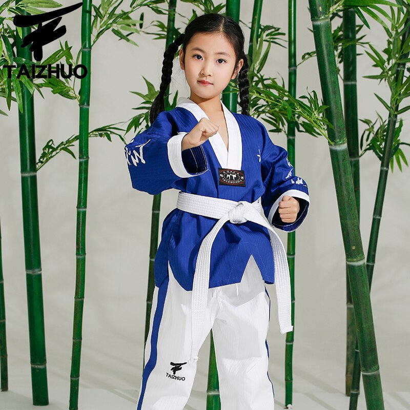 Taekwondo dobok TKD – uniforme en coton et fibre de bambou pour enfants