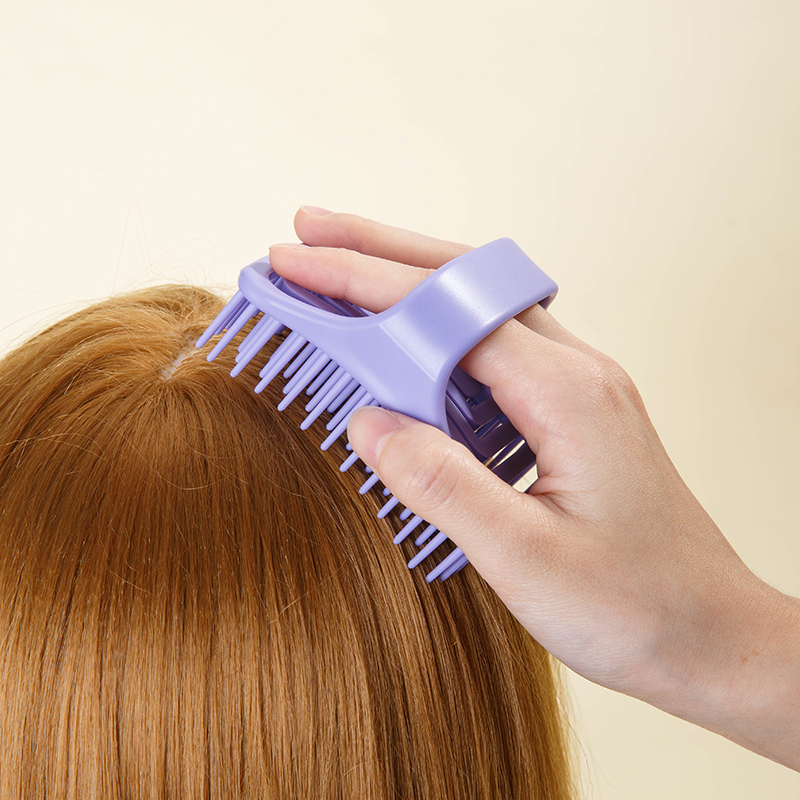1 Uds champú cabeza cuero cabelludo cepillo de masaje de silicona baño piel suave lavado peine cepillo de Limpieza del cabello salón belleza salud herramientas de peluquero