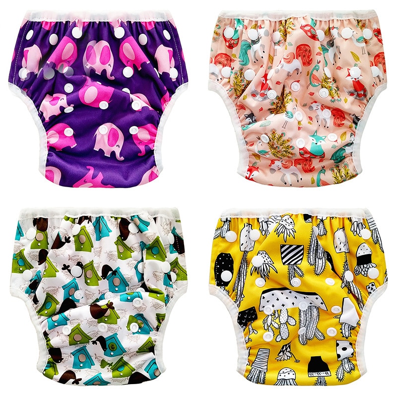 Pantalón de nadar para bebé, pañal de natación ajustable transpirable, pañales cómodos para la piscina