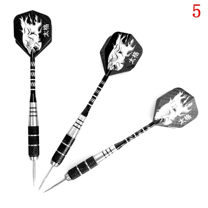 Freccette professionali dell&#39;ago dell&#39;acciaio del tungsteno di 3 pz/set 22g freccette con i voli E0w6 degli alberi del dardo di punta di sport: 5