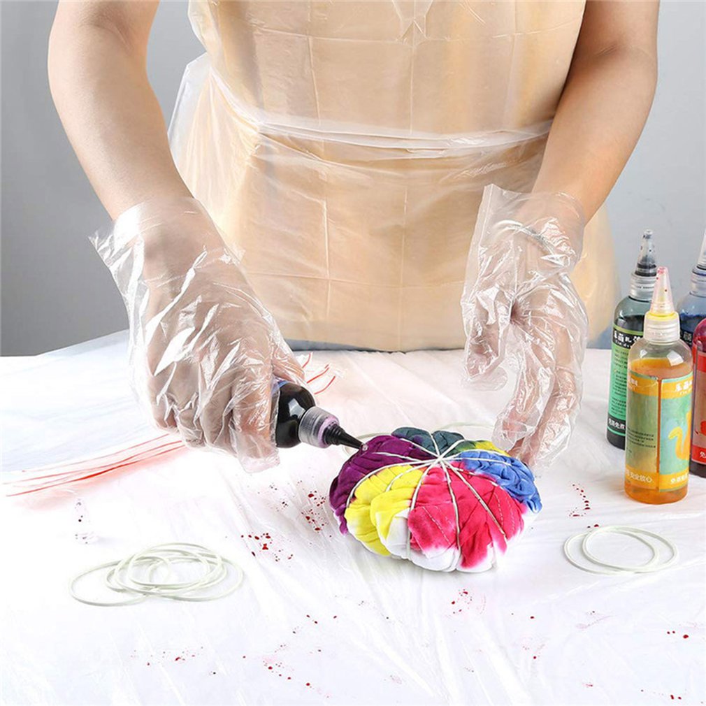 Customed disposable apron Water and oil resistant Barbecue Hotpot Lobster Catering Bib Children eating plastic apron 100 pcs