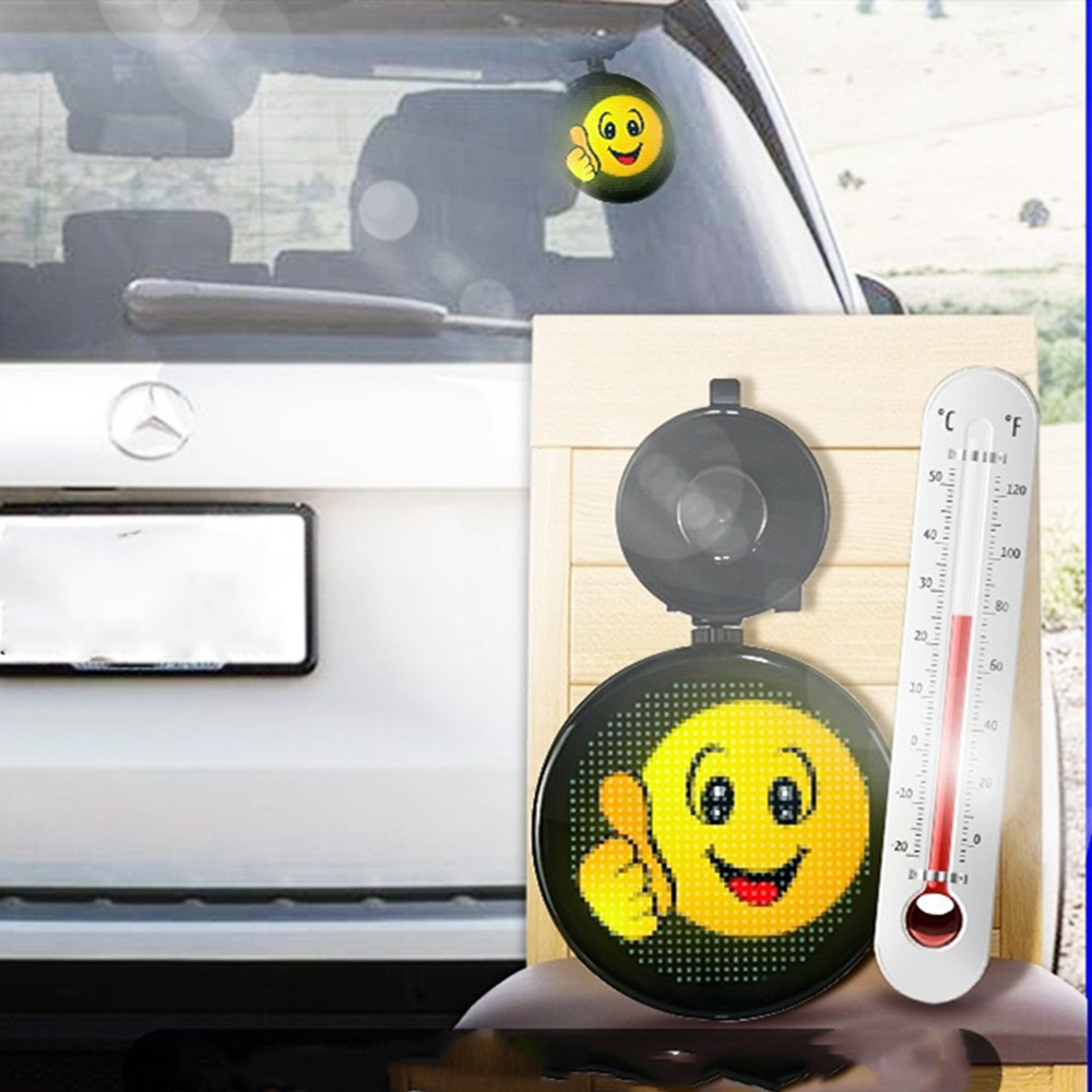 12v bil taxi bluetooth  p3 led skilt fullfarge display bord automatisk dekorativt vindu frontrute advarsel uttrykk lyspanel