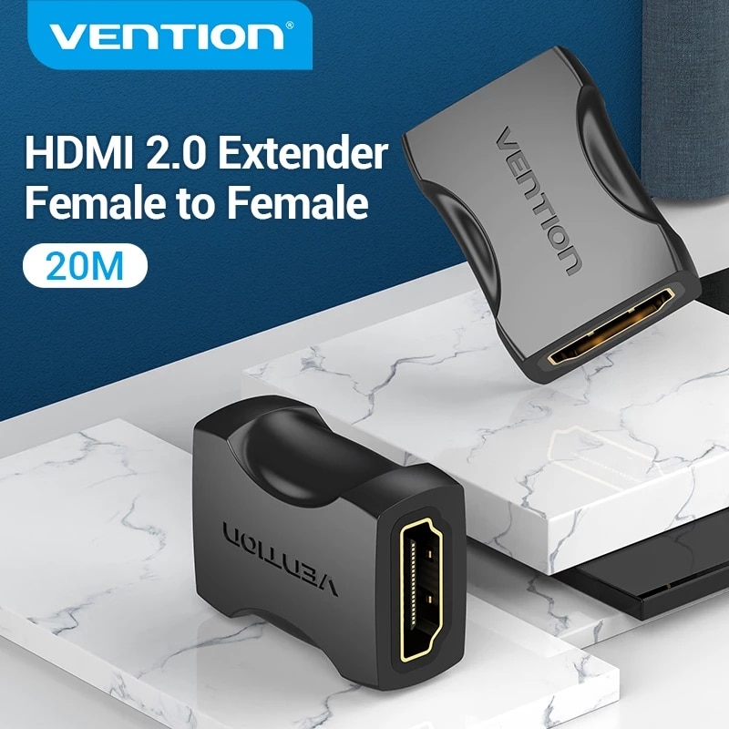 Ventie Hdmi Extender Vrouw Tot Vrouw Hdmi Cable Extension Adapter Voor PS4/3 Monitor Nintendo Switch Hdmi 2.0 Kabel converter