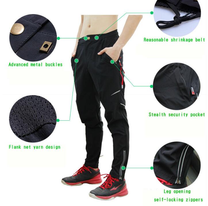 Men Women Sport Breathable Cycling Pants Bike Cycle Riding Summer Pants Bicycle Fishing Fitness Long Trousers Sport Clothing
