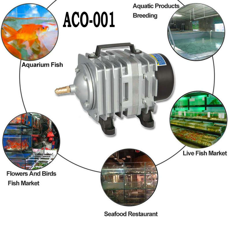 Aquarium Luftpumpe Elektromagnetische Kompressor Fisch Tank Farmen Teich Sauerstoff Pumpe Aquarium Zubehör ACO-001 air verdampfer