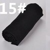 Bufanda mujer hijab Chiffon chal chal musulmán árabe pelo cabeza bufanda borla retro arruga patrón Poncho 180x90cm: 15-black