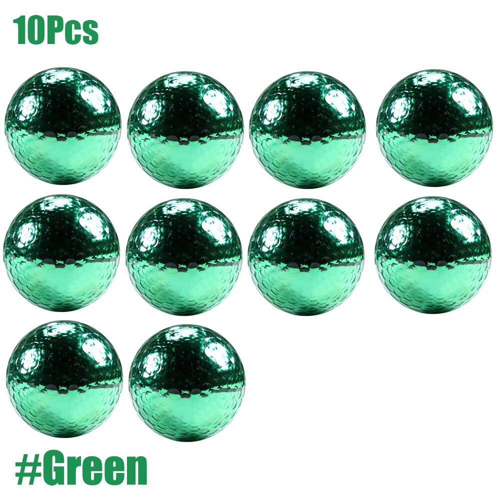 GLOOF 10 pezzi diametro circa 42.7mm palline da Golf, pallina da Golf a lunga distanza per il gioco del tiro di Golf: Green