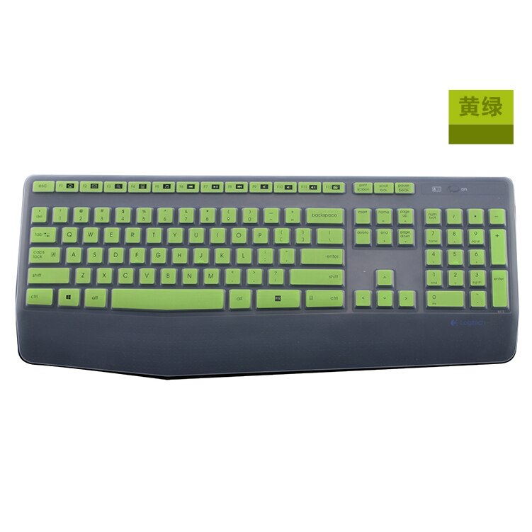 Espl Keyboard Cover For Logitech k345 MK345 keyboard protective film wireless keyboard cover soft silicone dustproof film: Clear