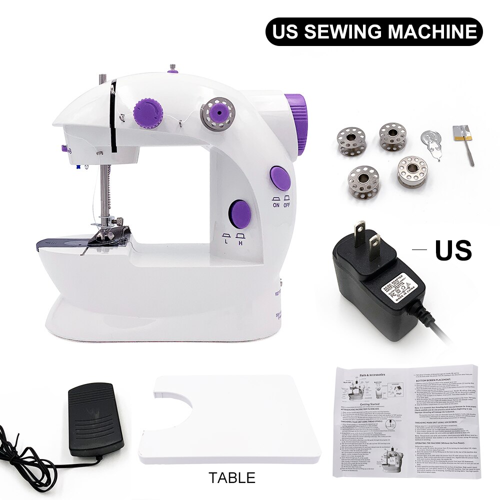 Mini Draagbare Handheld Naaimachines Naaien Handwerken Cordless Kleding Stoffen Electrec Naaimachine: US table