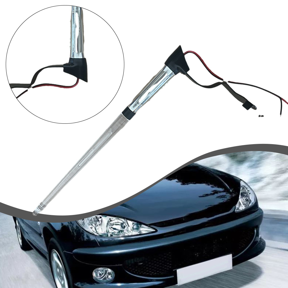 Universele Auto Externe Lichtantenne Auto Accessoire 12V Vlaggenmast Lichtantenne Direct Mount Antennes Auto Exterieur Onderdelen