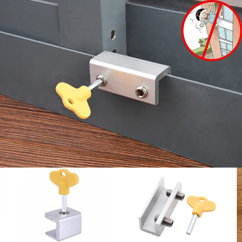 Tope de faja deslizante para ventana, limitador de bloqueo de pantalla, traducción de seguridad, marco de puerta de aluminio, protección infantil