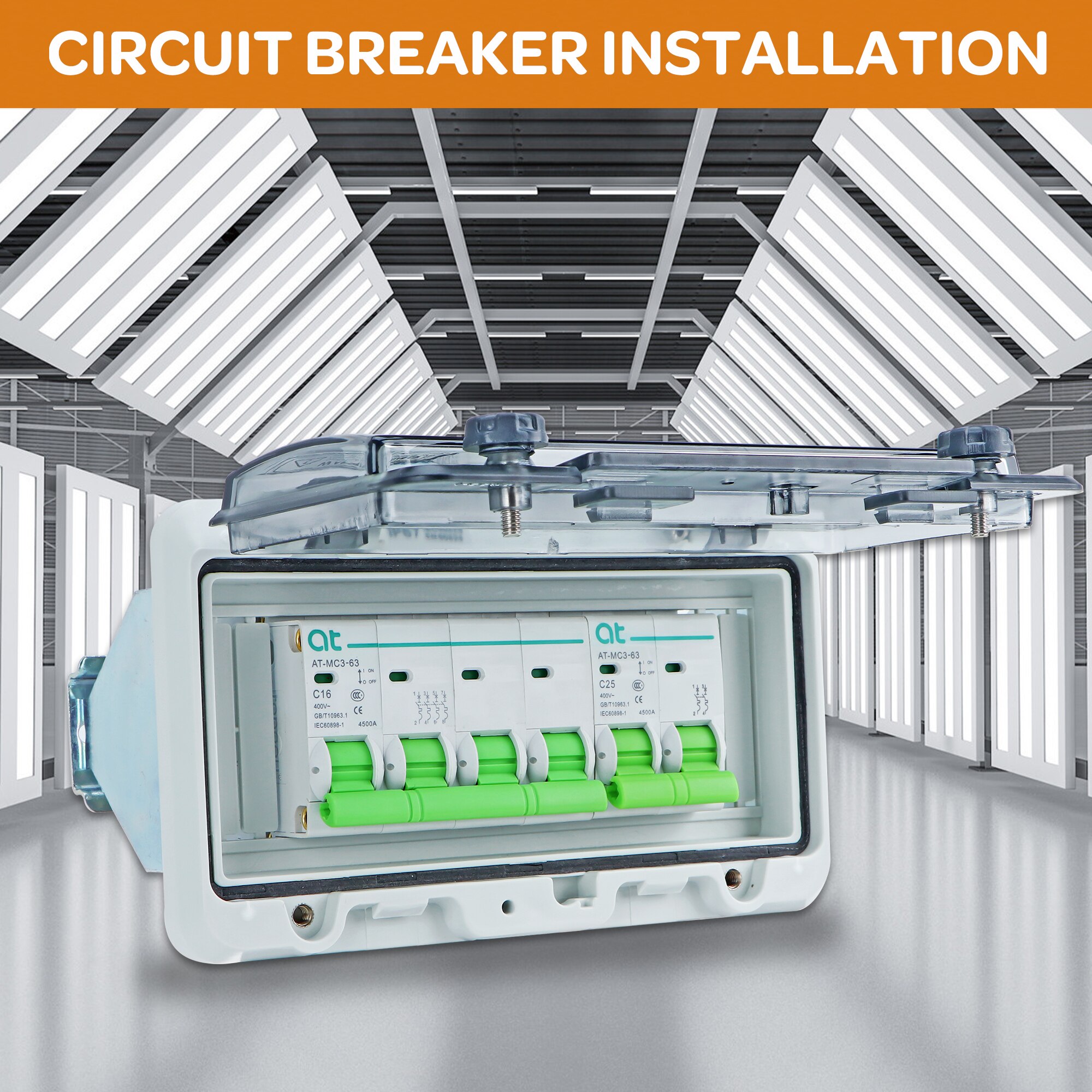 Transparent IP67 Waterproof Protective Window Cover Circuit Breaker Switch Box Protection Electric Junction Box Panel Cover