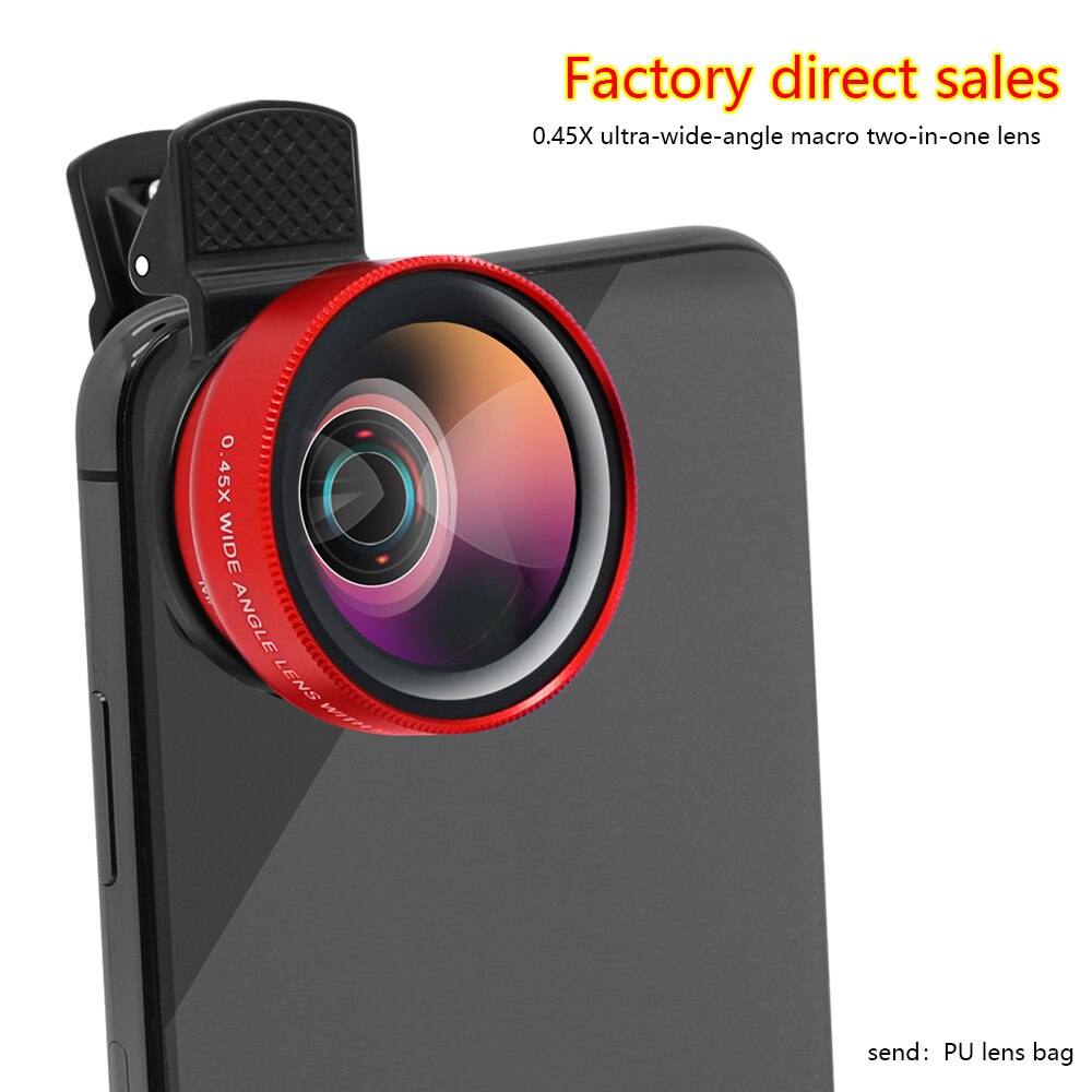 telescopio para celular lente macro para celular объектив ojo de pez xiaomi lente macro teleobjetivo para moviLente Macro para teléfono, ojo de pez, lupa para cámara de teléfono, lente de cámara de teléfono, ojo de pez
