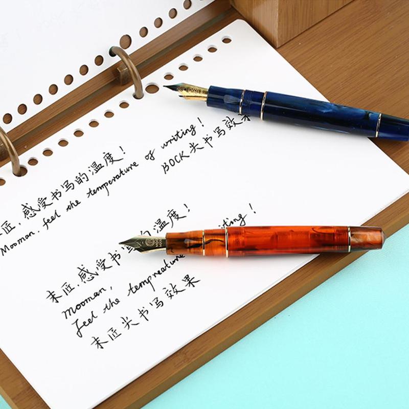 M800 MoonMan F pointe résine stylo plume Bock Nib / Moonman belle plume stylo 1 écriture Pc N2B8