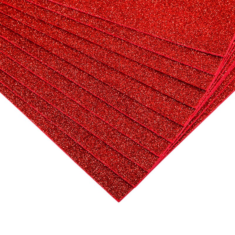 40cm * 60cm eva espuma papel artesanal glitter ouro esponja diy artesanato material multicor flor prop festa de natal papel: Red 40x60cm
