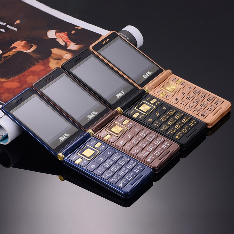 BLT Dual 2.8" Touch Screen Long Standby Big Russian Key Loud Sound Senior Flip Cell Mobile Phone For Old People P022