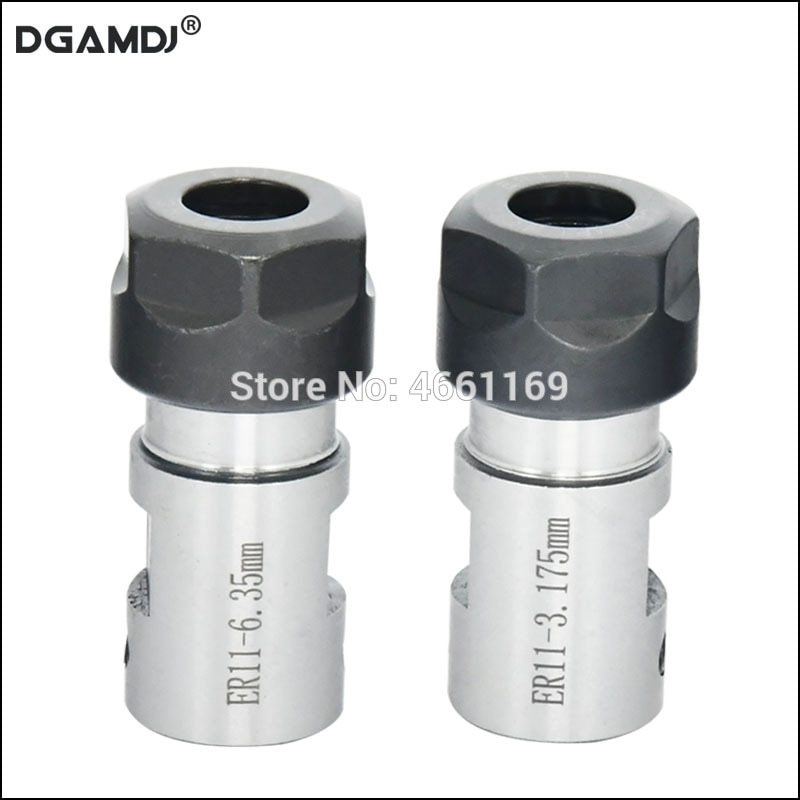 C16 ER11 mandrin moteur arbre rallonge tige broche pince intérieure 10MM 5MM 6MM 6.35MM 7mm 8MM pour CNC fraisage alésage meulage