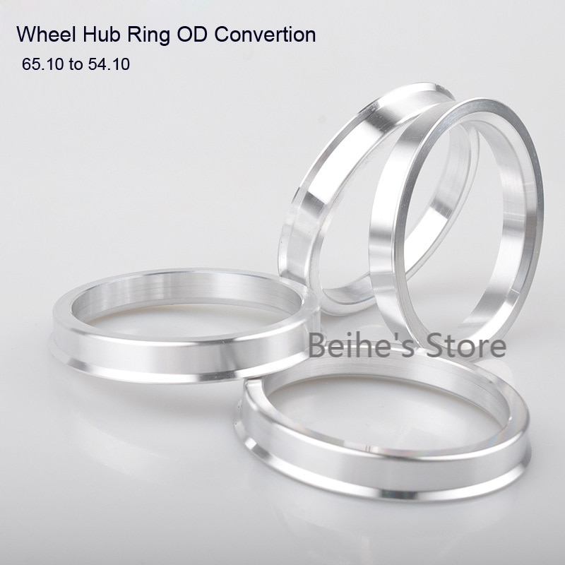 Wheel Hub Centric Rings – OD 78.1mm, ID 70.5mm – Aluminium Alloy – 4 Rings – BEAMIT