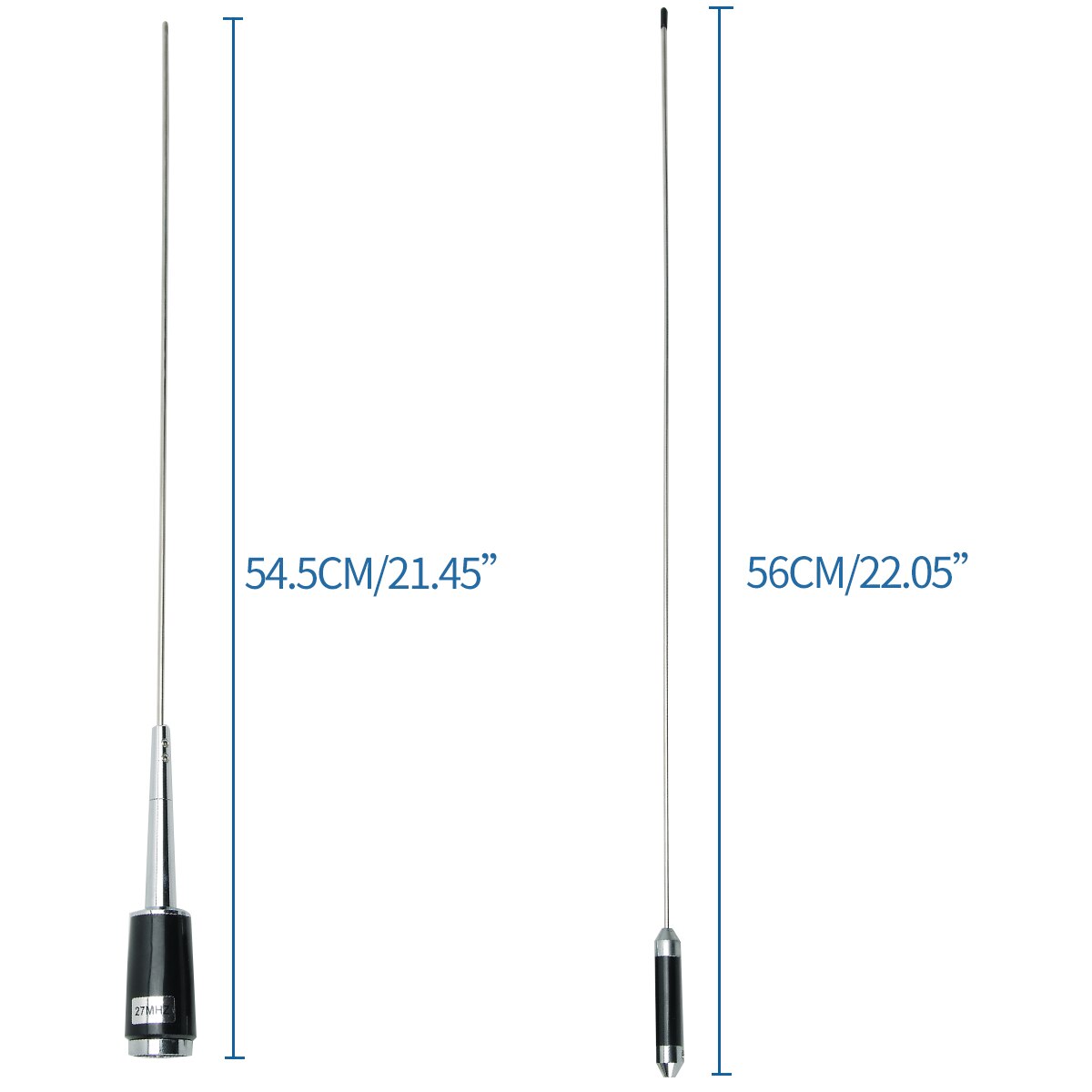 ABBREE CB-04 CB Antenna 110CM CB Radio Antenna 27MHz CB Antenna PL259 Male Compatible with Vehicle Car Truck Mobile CB Radio