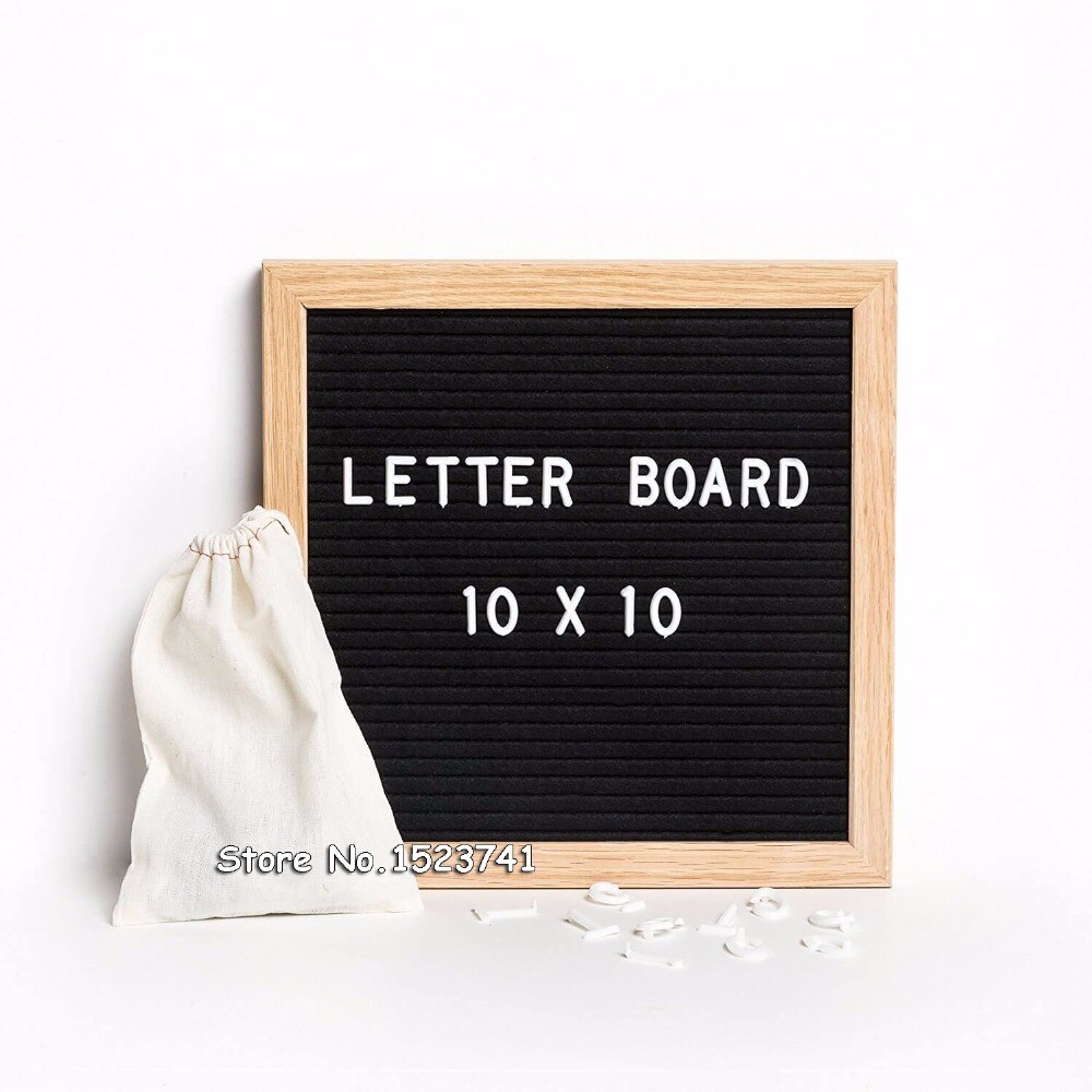 Filt bogstavtavle skilt besked hjemmekontor indretningstavle eg ramme hvide bogstaver symboler tal tegn taske 10 "  * 10 "