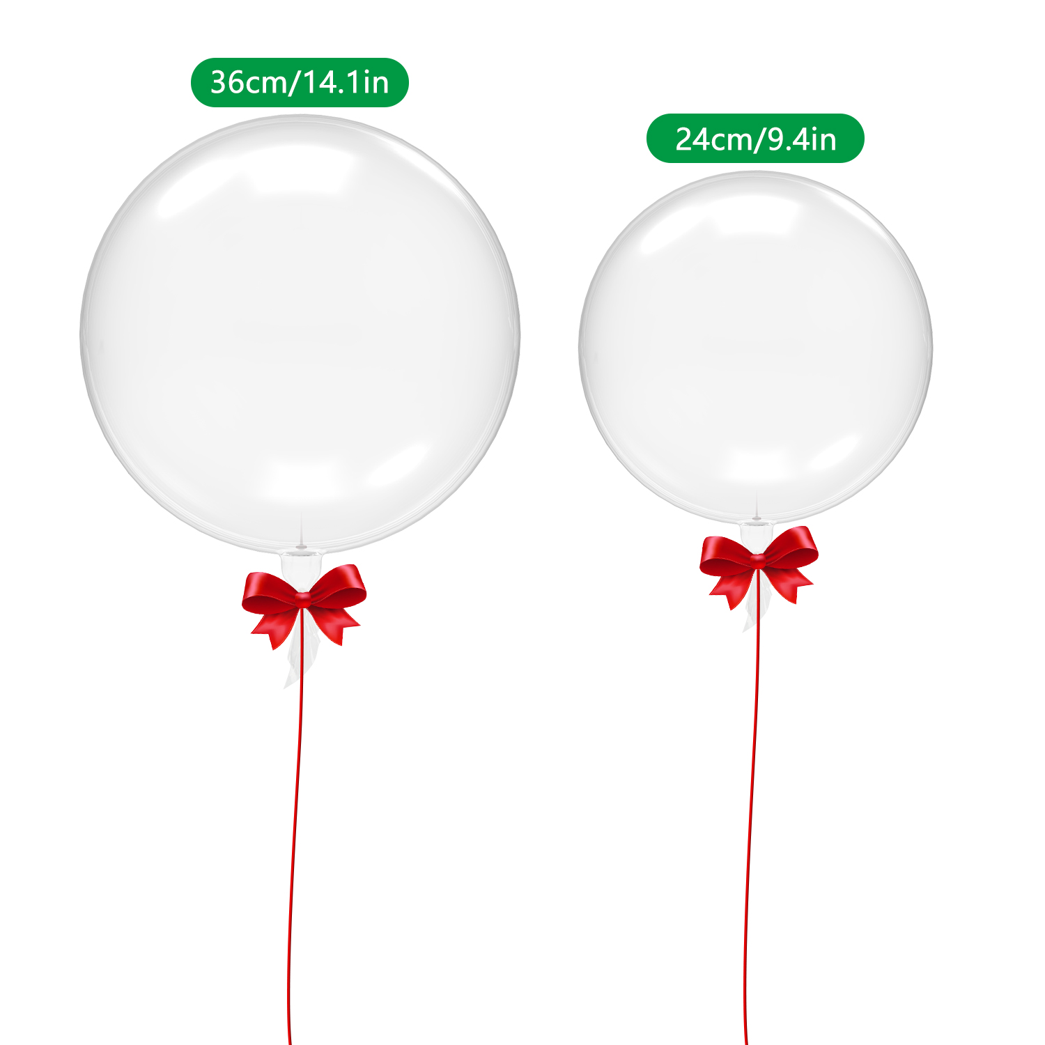 1pc Pvc Transparent Bubble Ballon Inflatable Bobo Balloons For Wedding Birthday Party Decorations Helium Balloons 10-36inch