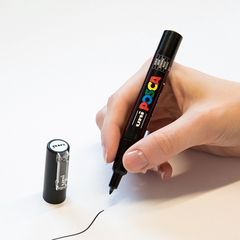 7- färger ljusfärg uni pc -3m posca pop affisch reklam penna fint skrivande vattenbaserad markör penna graffiti set