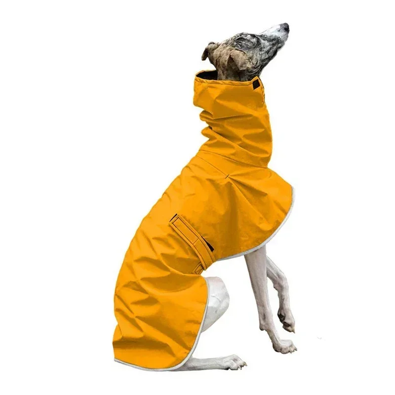 Italiaanse windhondkleding waterdichte Whippet jas Winter verstelbare windhondkleding Winter warme fleecekleding Hond warme jas: 5XL / YELLOW