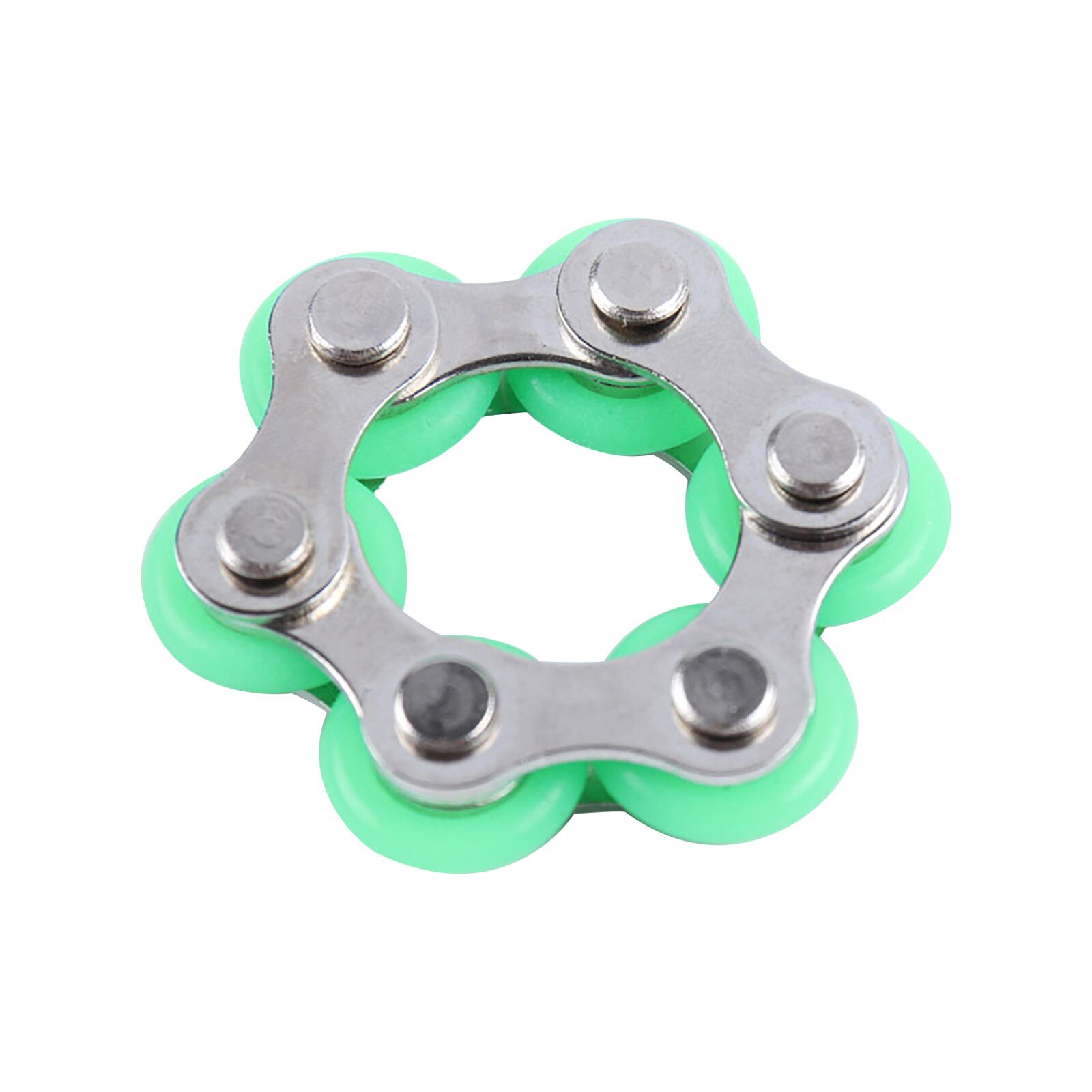 Fidget Speelgoed Creatieve Fietsketting Stress Relief Speelgoed Autisme Stress En Angst Relief Speelgoed Stress Decompressie Grappig: Green 