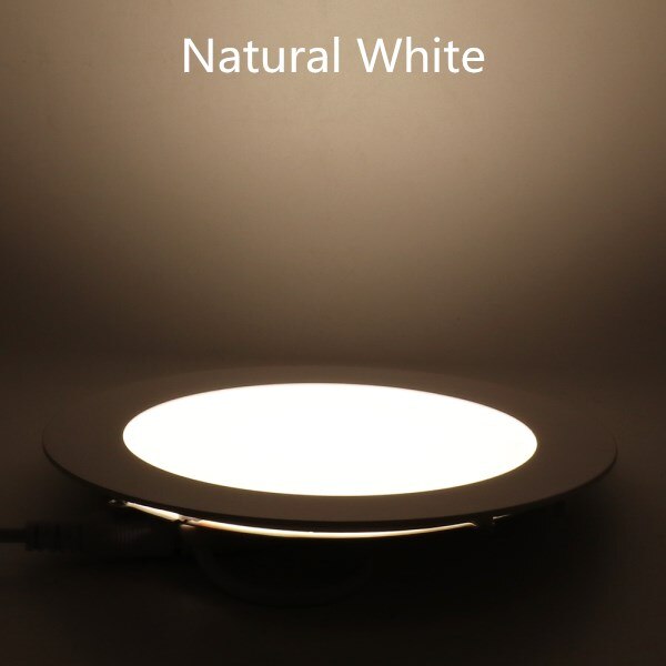 Led ner ljus panel ljus vit varm vit tak panel lampa 3w 6w 9w 12w 15w 25w led belysning för heminredning: Naturlig vit / 6w
