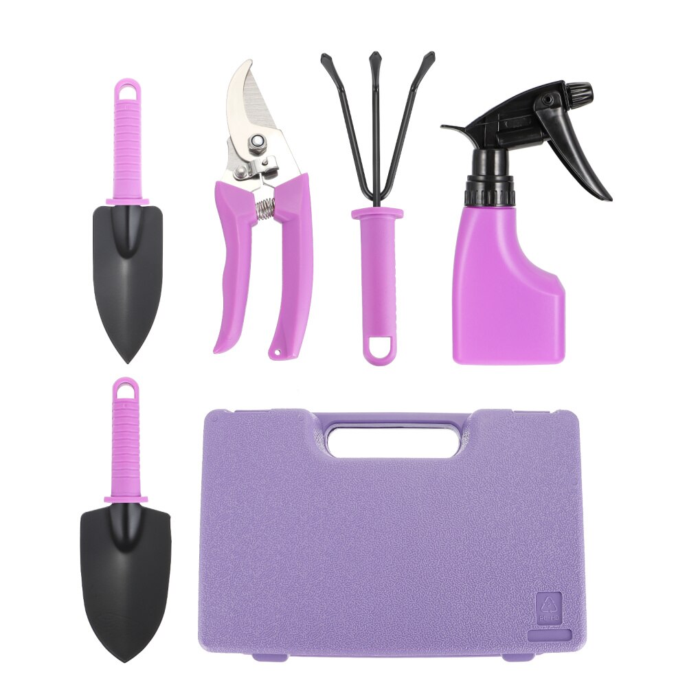 1 einstellen/5 Stck Gartenarbeit Werkzeug Enthält Schaufel Rechen Scher Spritzgerät Garten Versorgung