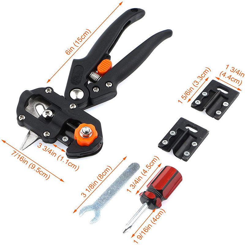 Sécateur de greffage, outil de greffage de jardin, coupe-branches , sécateur de plantes, boîtes de ciseaux de greffage d'arbres fruitiers: Default Title