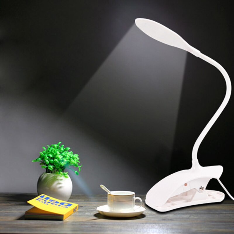 Bureaulamp USB led Tafellamp 14 LED tafellamp met Clip Bed leesboek Licht LED bureaulamp Tafel touch lezen oogbescherming