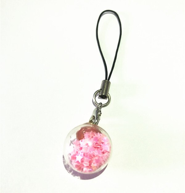 2020 nowy projekt 1 sztuka Top Quality Clear Glass Bling Balls pasek do telefonu komórkowego smycz breloki torba dekoracyjna Charms akcesoria: 5